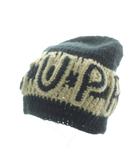 シュプリーム SUPREME 25FW Crochet Logo Beanie ニット帽 ニットキャップ ビーニー ロゴ 黒 ブラック グレージュ /KU