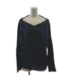 マックスマーラ MAX MARA シャツ ブラウス 長袖 麻 リネン 42 紺 ネイビー 119103926 /AN