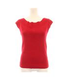 ルルウィルビー Loulou Willoughby 23SS カプシーヌプルオーバー ニット カットソー 2WAY 2 赤 レッド 212310-16-370 /YM