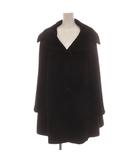 マックスマーラ MAX MARA ウールコート アルパカ混 アウター 42 黒 ブラック ビッグカラー 10860583 /YM