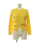 ポロ ラルフローレン POLO RALPH LAUREN ニットカーディガン 長袖 クルーネック ロゴ ワンポイント L 黄色 イエロー /BB