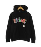 シュプリーム SUPREME × ダブルタップス WTAPS 21FW Sic'em! Hooded Sweatshirt パーカー プルオーバー ロゴ S 黒 ブラック /AN