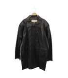  アートグレンヒル ARTGLENHILL ジャケット ステンカラー 総裏地 シープレザー M ブラック /DO
