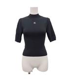スナイデル SNIDEL 25SS ニット カットソー 薄手 半袖 装飾 ワンポイント ショート丈 F 黒 ブラック SWNT251254 /HN