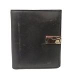 グッチ GUCCI Gクリップ レザー 二つ折り財布 黒 ブラック 065・2184・1960・5 /TK ■OH