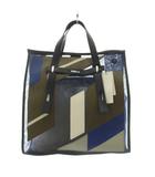 フルラ FURLA MAN GIOVE トートバッグ メッシュ レザー 紺 ネイビー U733M07 /KU