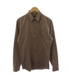 グッチ GUCCI skinny ワイシャツ 長袖 40/15 3/4 茶 /BM