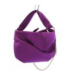 ジミーチュウ JIMMY CHOO Bonny サテンバッグ ハンドバッグ ショルダーバッグ 2way パープル /BM