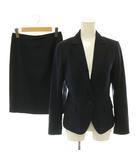 ザ・スーツカンパニー THE SUIT COMPANY スーツ セットアップ テーラードジャケット タイトスカート ストライプ 38 ネイビー /ES