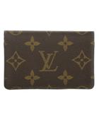 ルイヴィトン LOUIS VUITTON モノグラム ポシェット カルトヴィジット カード入れ 名刺入れ 二つ折り 茶 ブラウン M56362 /KU ■OH