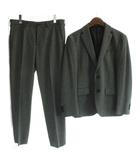 ジョセフオム JOSEPH HOMME スーツ フォーマル セットアップ ジャケット 44 パンツ 46 グレー 無地 長袖 2つボタン JKJHBW0301 /AP