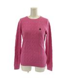 ブルックスブラザーズ BROOKS BROTHERS ニット カットソー 長袖 Vネック XS ピンク /GG