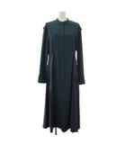 ルシェルブルー LE CIEL BLEU 23AW Wave Paneled Shirt Dress ワンピース 長袖 ロング 38 緑 紺 23A65619 /GG
