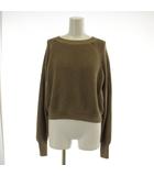 ソブ sov. ダブスタ カットアウトニットプルオーバー カットソー 長袖 36 ベージュ 0309-270-241B /GG