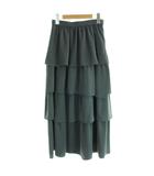 プラステ PLST 23AW フリルレイヤード スカート S グレー ロング丈 123307023 /AP