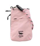 メゾンキツネ MAISON KITSUNE トポロジー TOPOLOGIE MK PHONE POUCH ショルダーバッグ スマホポシエット ロゴ プリント ピンク /TK
