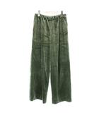 ボールジー BALLSEY トゥモローランド 23AW マットベロア イージーストレートパンツ 34 緑 グリーン 11-04-34-04031 /AP
