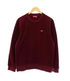 16AW polartec fleece crewneck ポーラテック フリース クルーネック トレーナー 長袖 スモールボックスロゴ S ボルドー /KH ■GY01