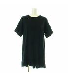 セルリ CELERI 23SS Flare Tee Tシャツ カットソー 半袖 ロング丈 クルーネック コットン 黒 ブラック 23070500301010 /DK ■PN