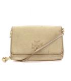 トリーバーチ TORY BURCH ウォレット ショルダーバッグ レザー ゴールド色 /YM