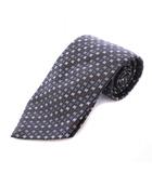 セリーヌ CELINE ネクタイ レギュラータイ シルク 総柄 トリオンフ柄 ロゴ グレー /BB ■OH ■GY14