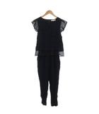 ユナイテッドアローズ A DAY IN THE LIFE UNITED ARROWS オールインワン フレアスリーブ イージーウエスト 36 紺 ネイビー 黒 ブラック /UO ■GY14