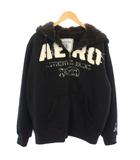 エアロポステール AEROPOSTALE ジップアップパーカー 裏ボア 長袖 M 黒 /TK