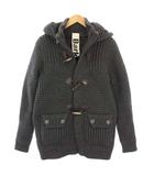 ニットジャケット ダッフルコート アウター フード S グレー 37-3309065 /TK