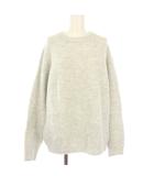 B&Y ユナイテッドアローズ BEAUTY&YOUTH ビューティー&ユース ボリューミー シャギー ニット セーター クルーネック 長袖 S 白 グレー 1213-105-3865 /TK ▲H