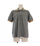 フレッドペリー FRED PERRY Jessica Ogden ポロシャツ 半袖 ロゴ刺繍 UK8 グレー /BM ▲H