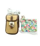 ポール&ジョー PAUL&JOE ショルダーバッグ アクセサリーポーチ ベージュ 緑 グリーン /SS ■OS ■MA