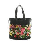 フェイラー FEILER トートバッグ 花柄 黒 マルチカラー /MI ■MA