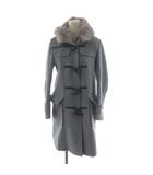 ココディール COCO DEAL ダッフルコート 1 水色 ライトブルー ファー襟 長袖 トグルボタン /AN27 ■MA