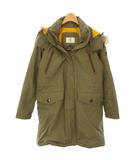 エーグル AIGLE モッズコート ダウンコート アウター ジップアップ GORE-TEX ラクーンファー S カーキ 8604-47402 /TK ■MA