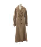 リエンダ rienda チェスターコート M ベージュ 無地 ダブルブレスト 長袖 ロング丈 /AN75 ■MA