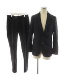 ザ・スーツカンパニー THE SUIT COMPANY スーツ セットアップ テーラードジャケット シングル パンツ スラックス ストライプ柄 175cm-80rop 紺 ネイビー /AN78 ■MA