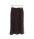 バーバリーズ Burberrys 麻 42 茶 ロング丈 タイト /JP