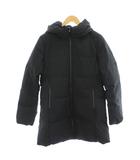 ユニクロ UNIQLO ダウンジャケット フードL 黒 ブラック /GP ■MA