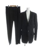 ザラ ZARA スーツ フォーマル セットアップ シングル ジャケット EUR48 パンツ EUR42 黒 ブラック /AP ■MA