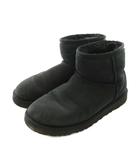アグ オーストラリア UGG australia CLASSIC MINI BOOTS クラシックミニ ムートンブーツ US6 23cm 黒 ブラック 5854 /YM ■MA