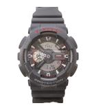 カシオジーショック CASIO G-SHOCK シンセリティパッションジョブ SINSERITY-PASSION-JOB 腕時計 ウォッチ クォーツ アナログ カレンダー ラバーバンド 黒 ブラック GA-110 /YT ■MA