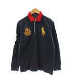 ポロ バイ ラルフローレン Polo by Ralph Lauren ビッグポニー ポロシャツ 長袖 170 紺 ネイビー 赤 レッド 3394-7212 /AN65 ■MA