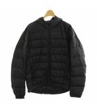 ユニクロ UNIQLO プラスジェイ +J ダウンジャケット 上着 M 黒 ブラック フード 無地 長袖 /LP ■MA