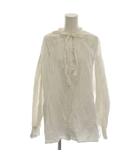 フリークスストア FREAKS STORE シャツ ブラウス F 白 ホワイト 長袖 フリルネック リボンタイ /LP ■MA