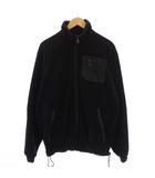 ステューシー STUSSY OUTDOOR フリースジャケット ジップアップ L 黒 /BM ■MA