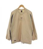 ナイキ NIKE ナイロンプルオーバージャケット Vネック M ベージュ /BM ■MA