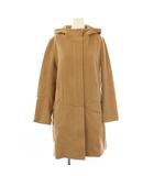 エムケー ミッシェルクラン MK MICHEL KLEIN コート 38 茶 ブラウン フード 無地 長袖 /LP ■MA