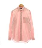 メーカーズシャツ カマクラ MAKER'S SHIRT 鎌倉 ボタンダウンシャツ カジュアルシャツ 長袖 ストライプ柄 16-36.5 41-92 赤 レッド /KU ■MA