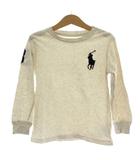 ポロ ラルフローレン POLO RALPH LAUREN 子ども服(男女兼用) Tシャツ 4/4T 110 グレー 長袖 ラウンドネック ロゴ刺繍 /GG ■MA