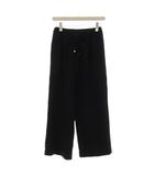ユナイテッドアローズ UNITED ARROWS パンツ 36 黒 ブラック ドローストリングウエスト ワイドシルエット 無地 /LP ■MA